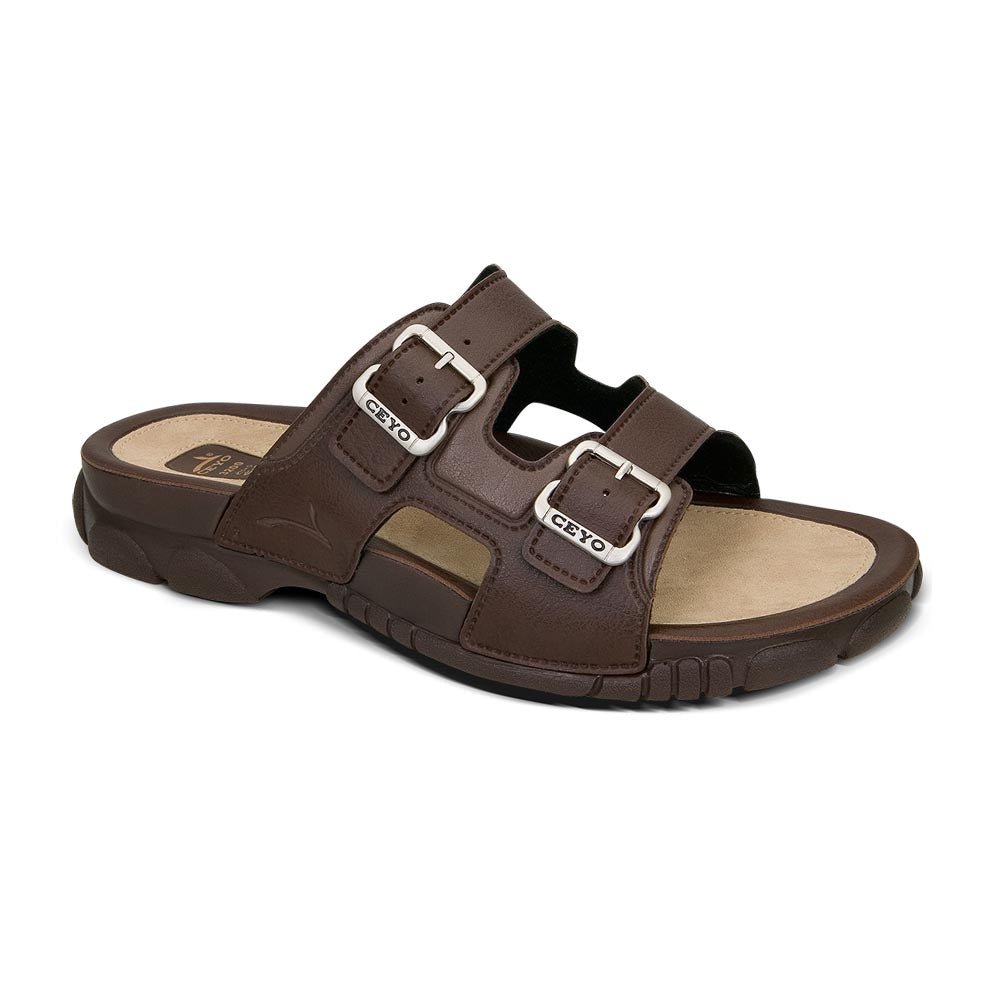 Ceyo Erkek Terlik 3200 (40 - 46) anatomik tabanlı ortopedik rahat günlük Terlik - CEYO KIBRIS