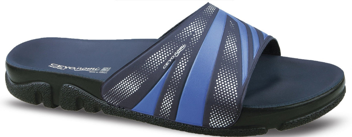 Ceyo Erkek Terlik NAPOLİ - 8 (40 - 45) anatomik tabanlı ortopedik rahat günlük Terlik - CEYO KIBRIS